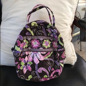 Vera Bradley lunch box brown & pink